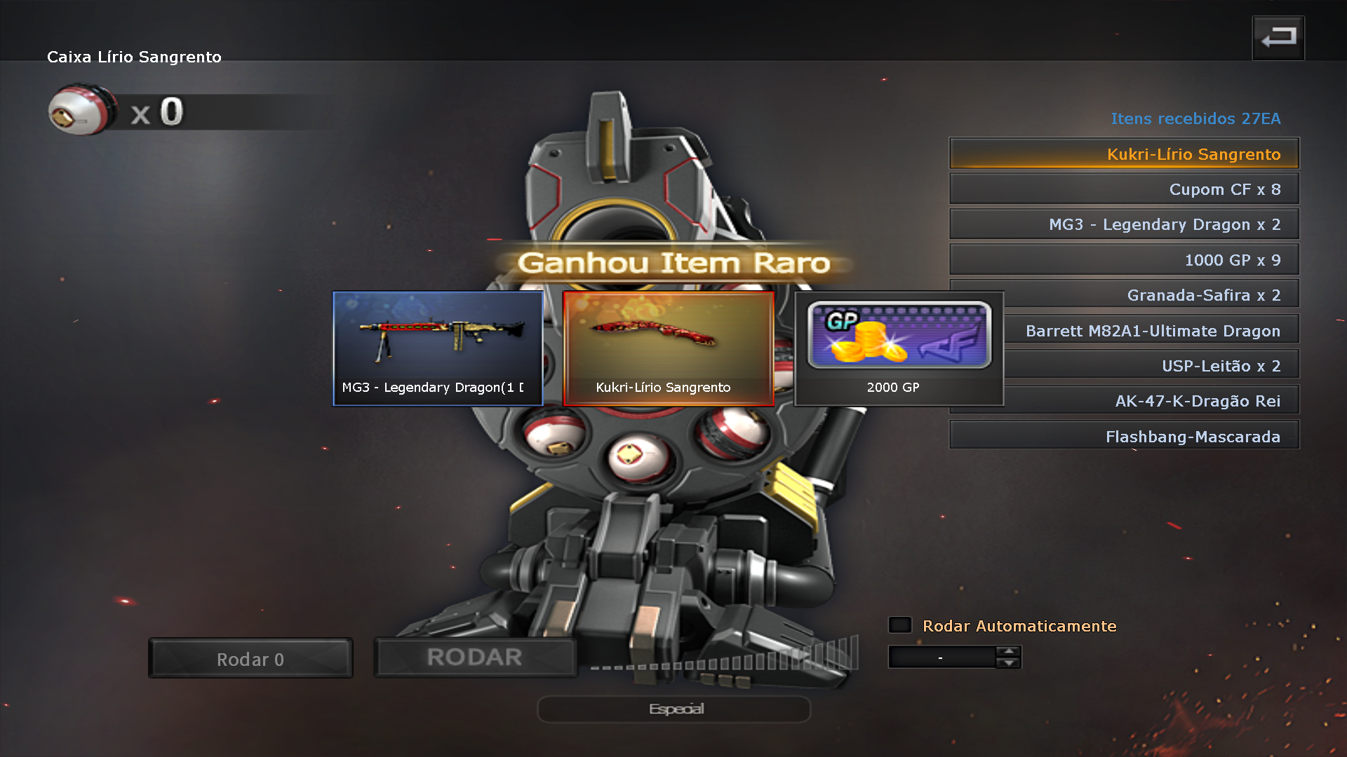 Kukri-Lírio Sangrento